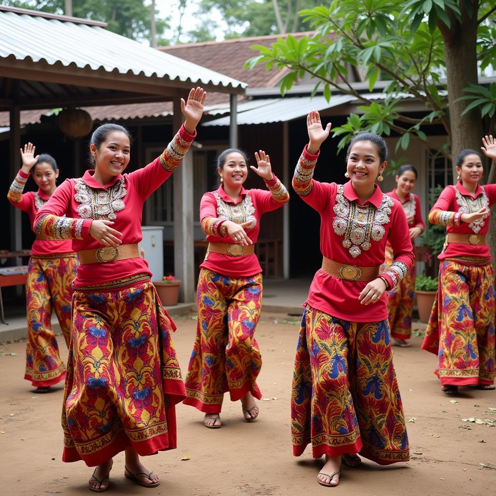 Enjoying a Cultural Performance near Dz Homestay Kota Bharu