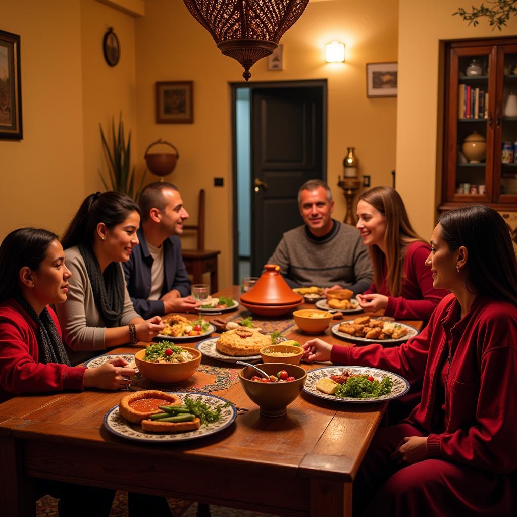 Essaouira Homestay Family Meal