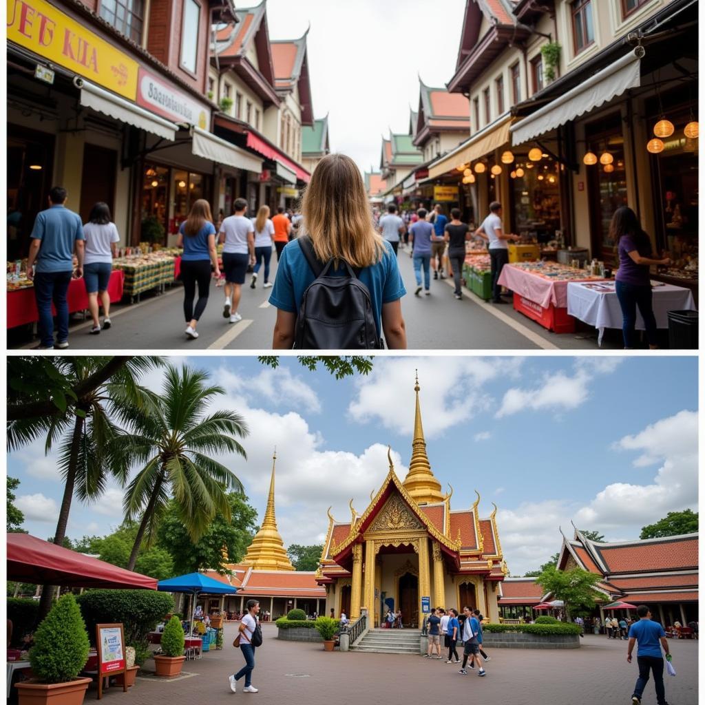 Exploring Bangkok's temples and markets from your homestay base