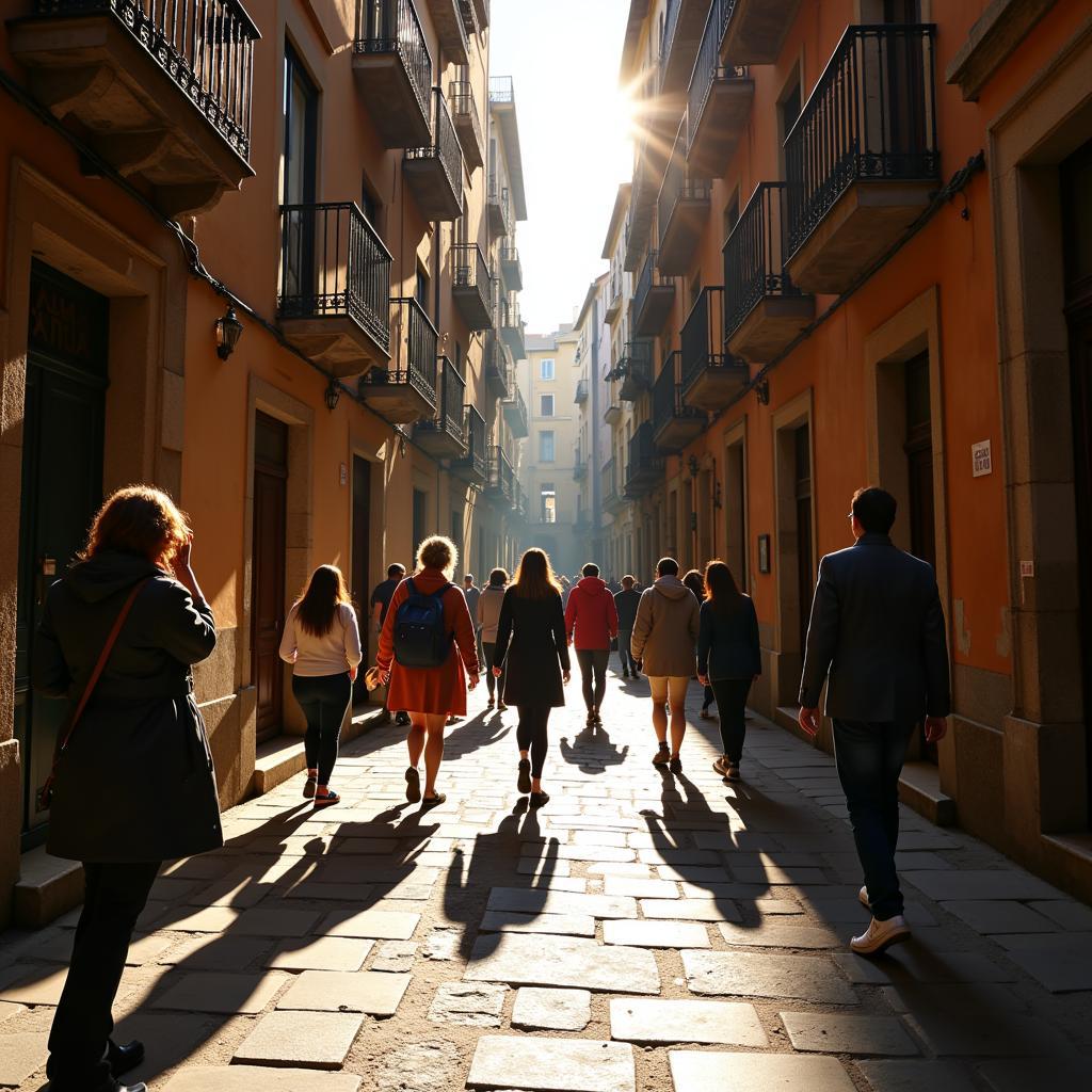 Exploring Barcelona's Gothic Quarter with a local host