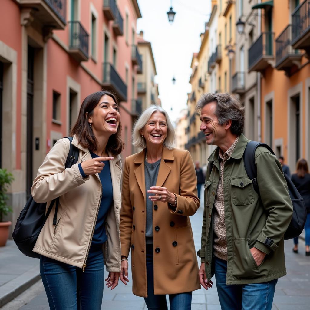 Exploring Barcelona with Locals