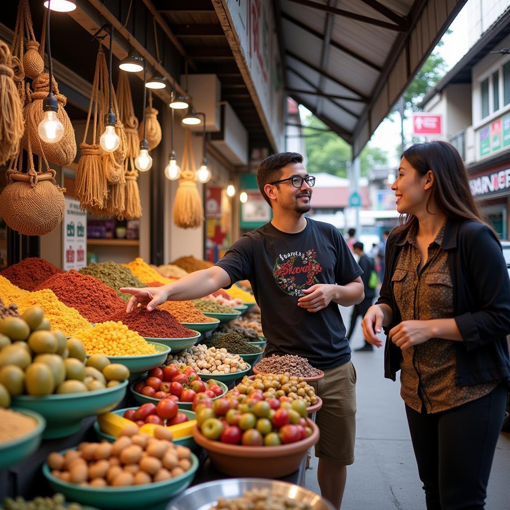 Exploring the Local Market in Damansara Height with a Homestay Host