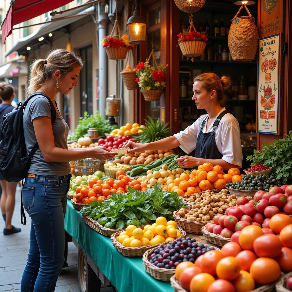 Exploring Local Market in Barcelona