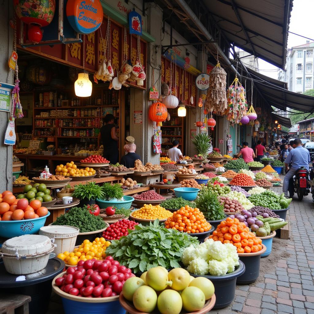 Exploring Local Market near Batu Caves