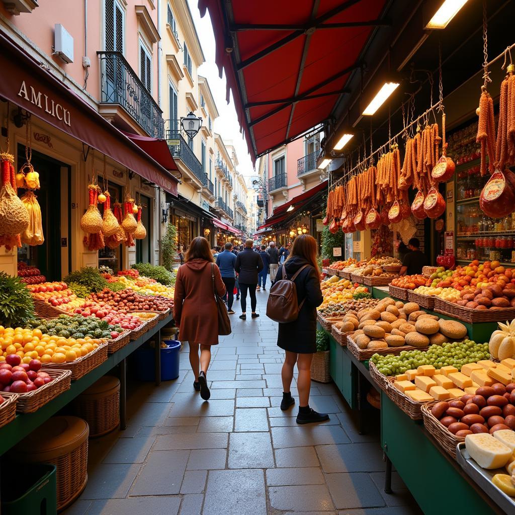 Exploring a local Spanish market for fresh produce