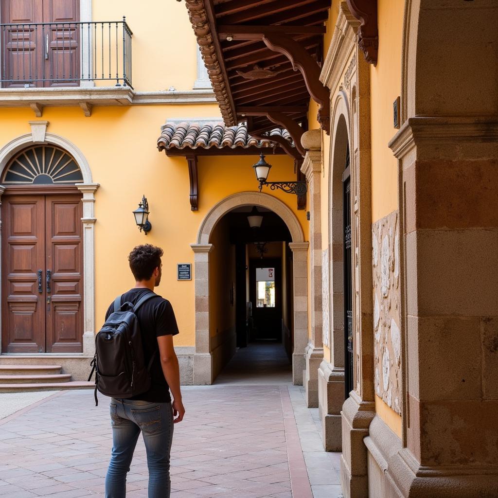 Discovering Spanish architecture during a homestay