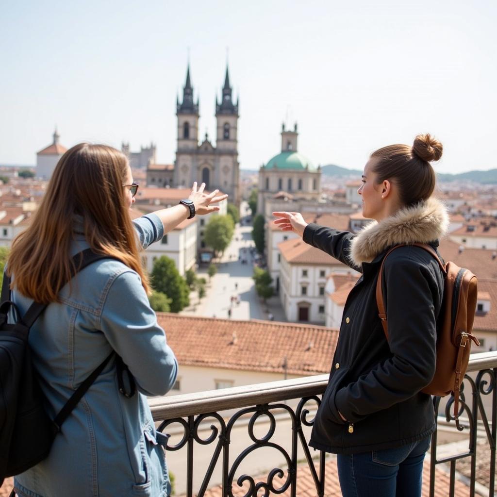 Exploring Spanish City with Homestay Host