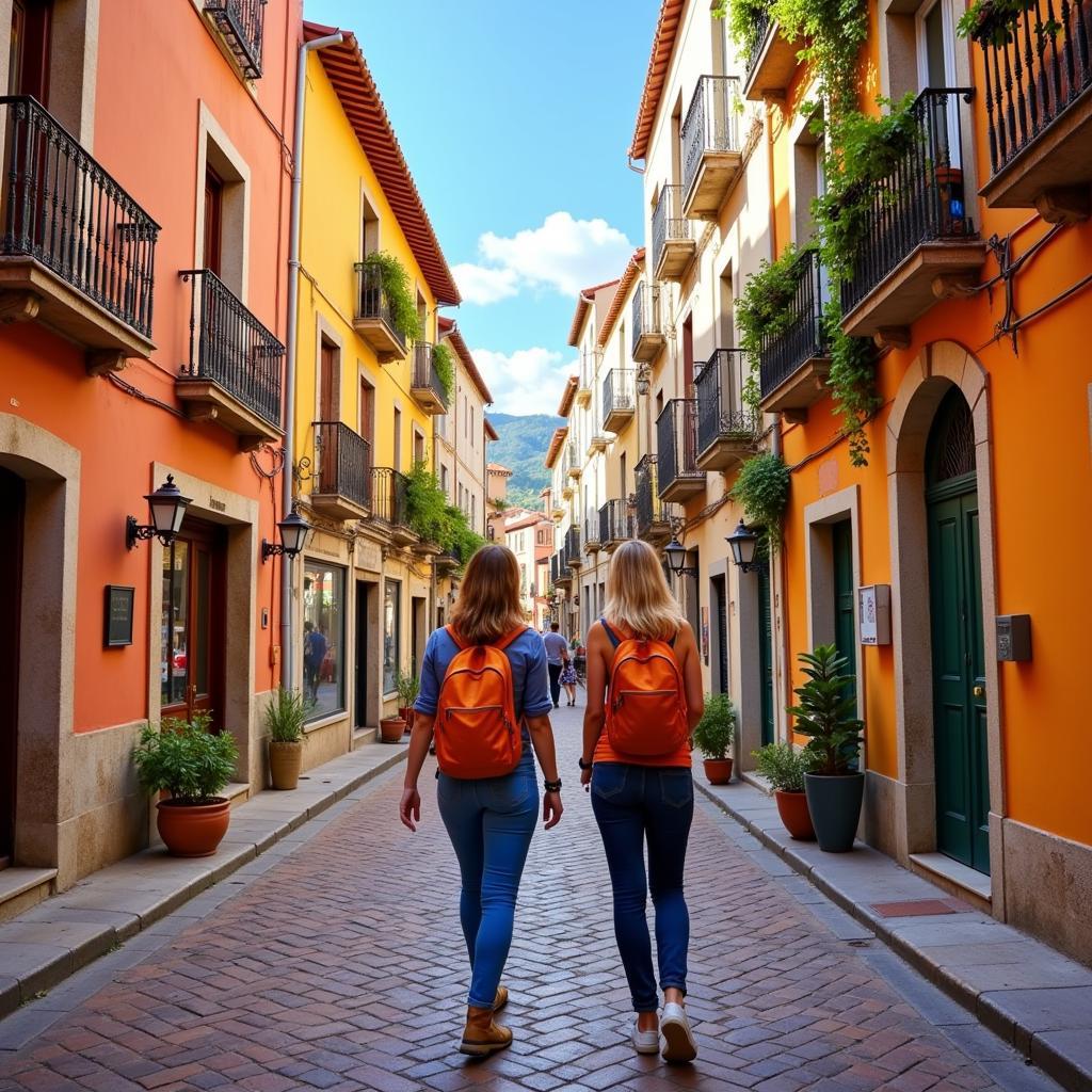 Exploring a Spanish Town with Local Host