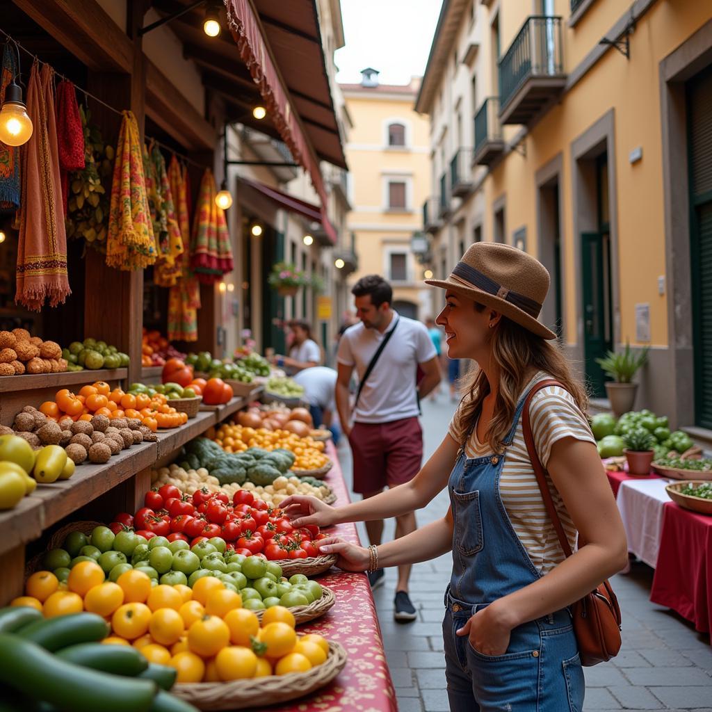 Discovering Local Treasures at a Spanish Village Market