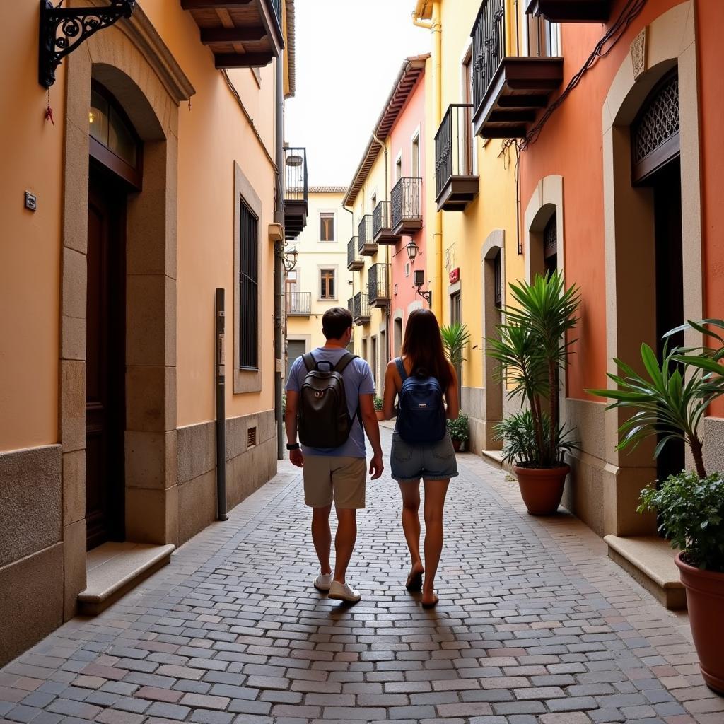 Exploring a charming Spanish village with a local host