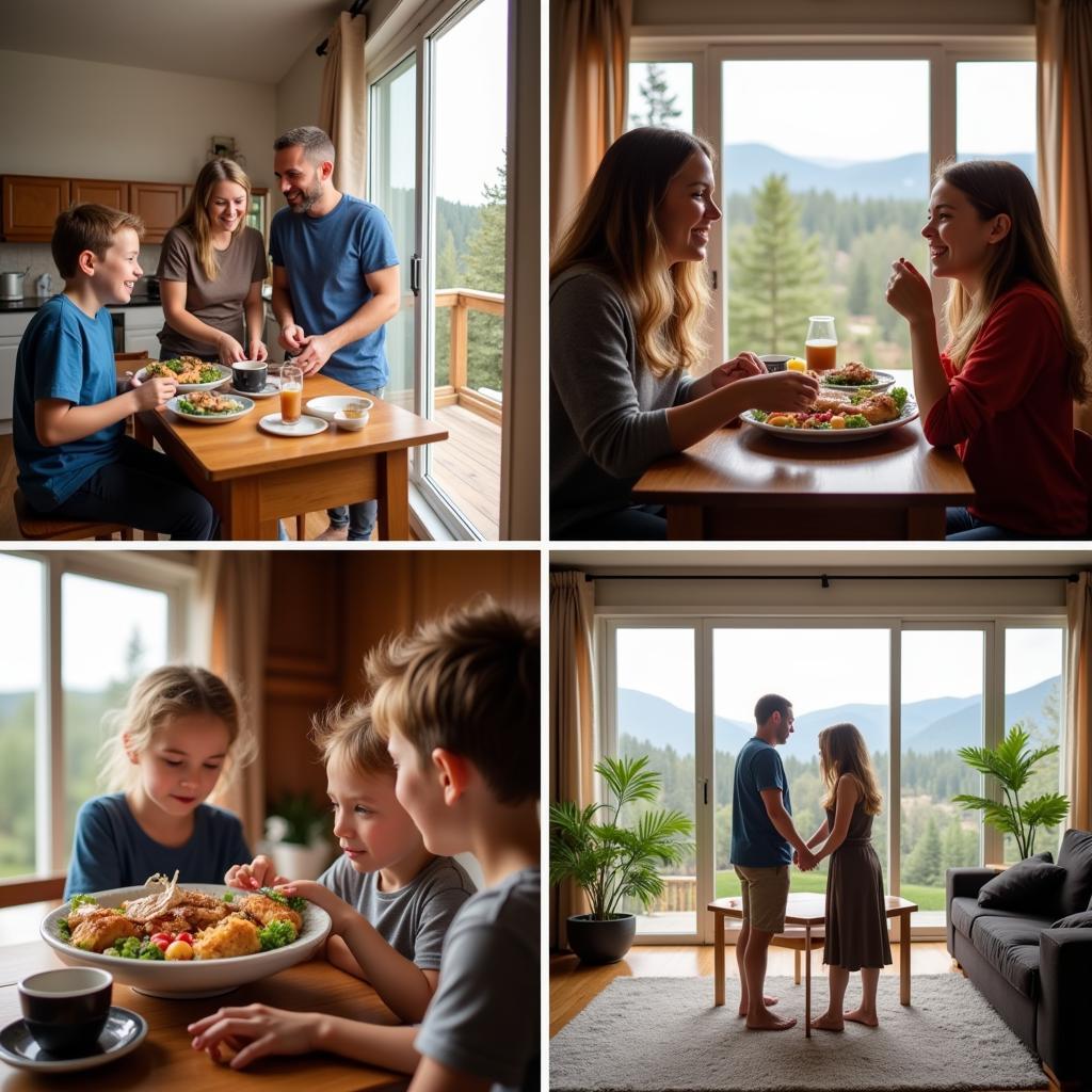 Family Enjoying Homestay on Mall Road