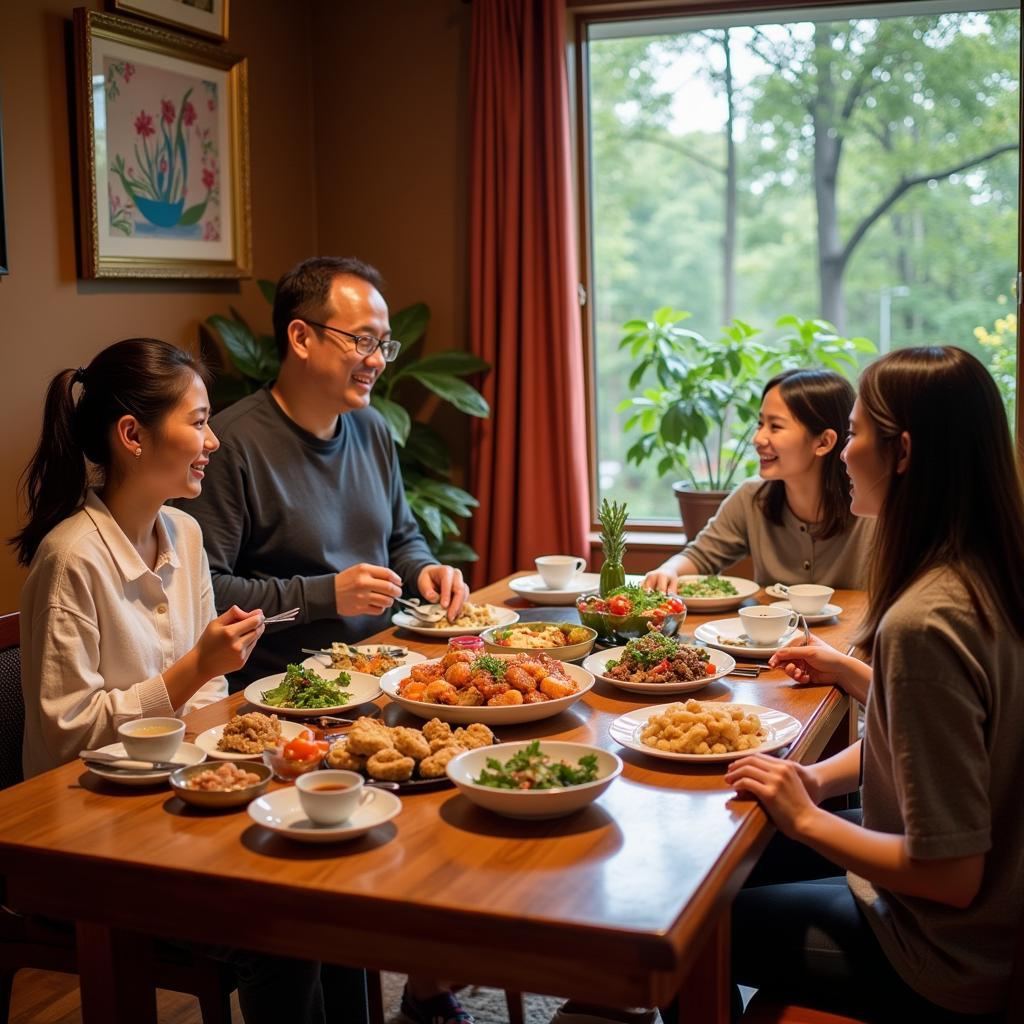 Family Meal at a Tam Coc Homestay