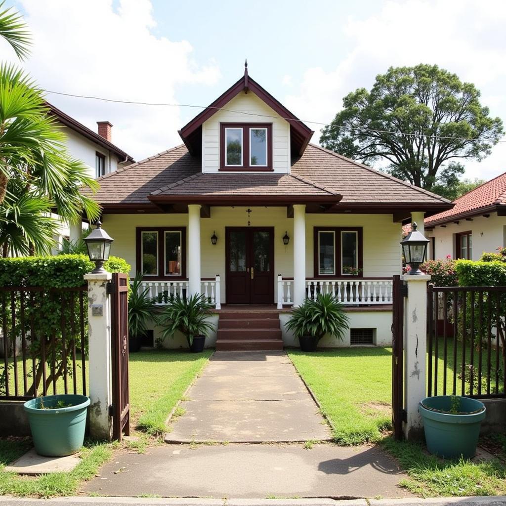 Exterior view of a typical ff homestay in Tanjung Tokong