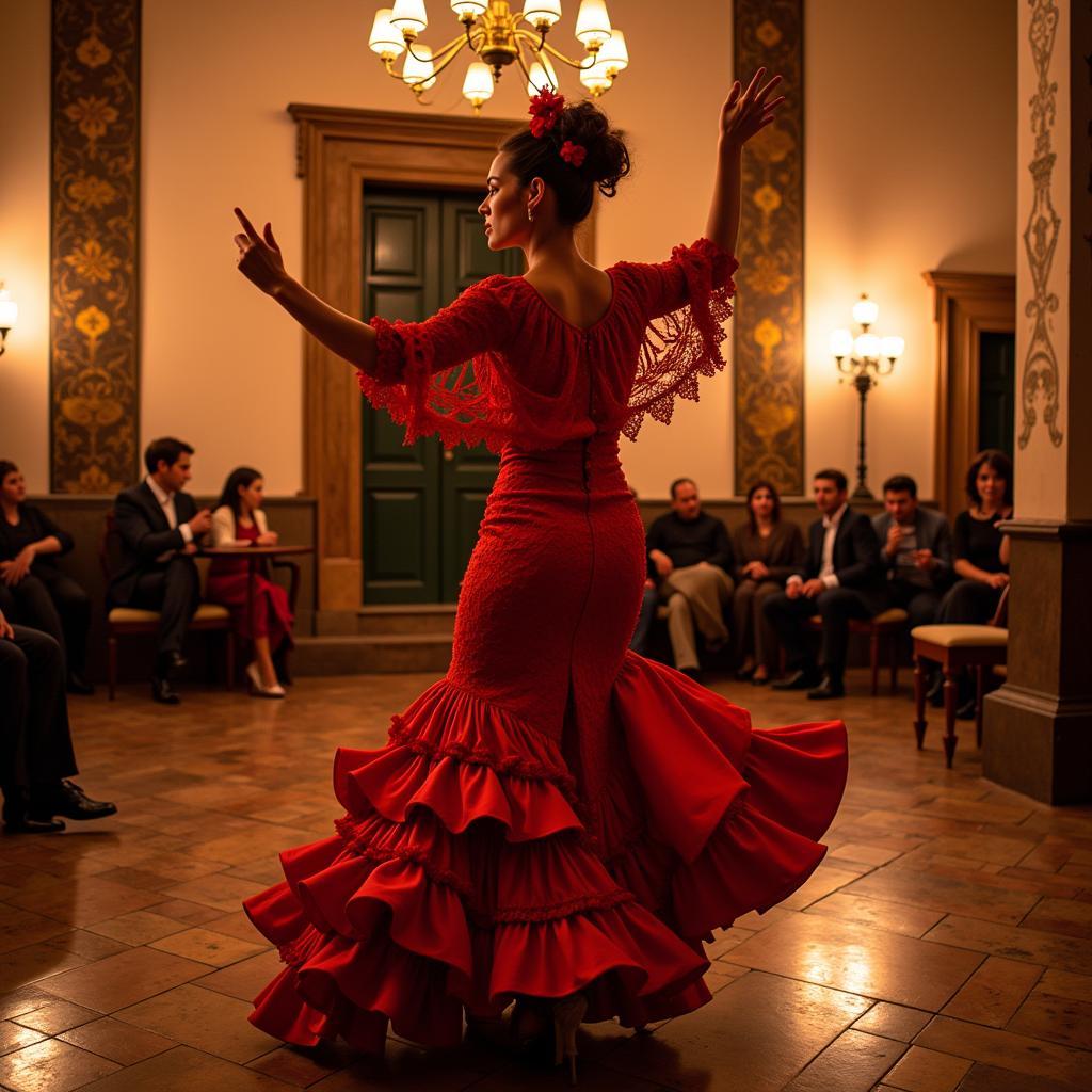 Passionate Flamenco Dancer in Seville