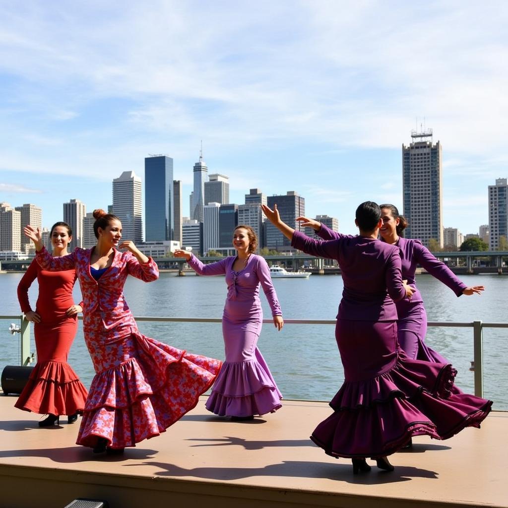 Flamenco Dancers by the Swan River in Perth