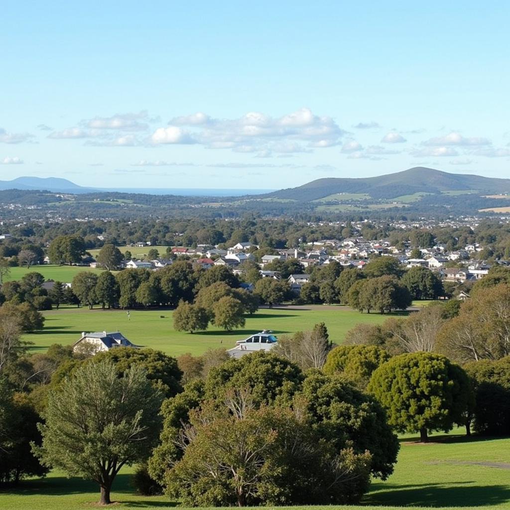 Scenic View of Flaxmere Landscape