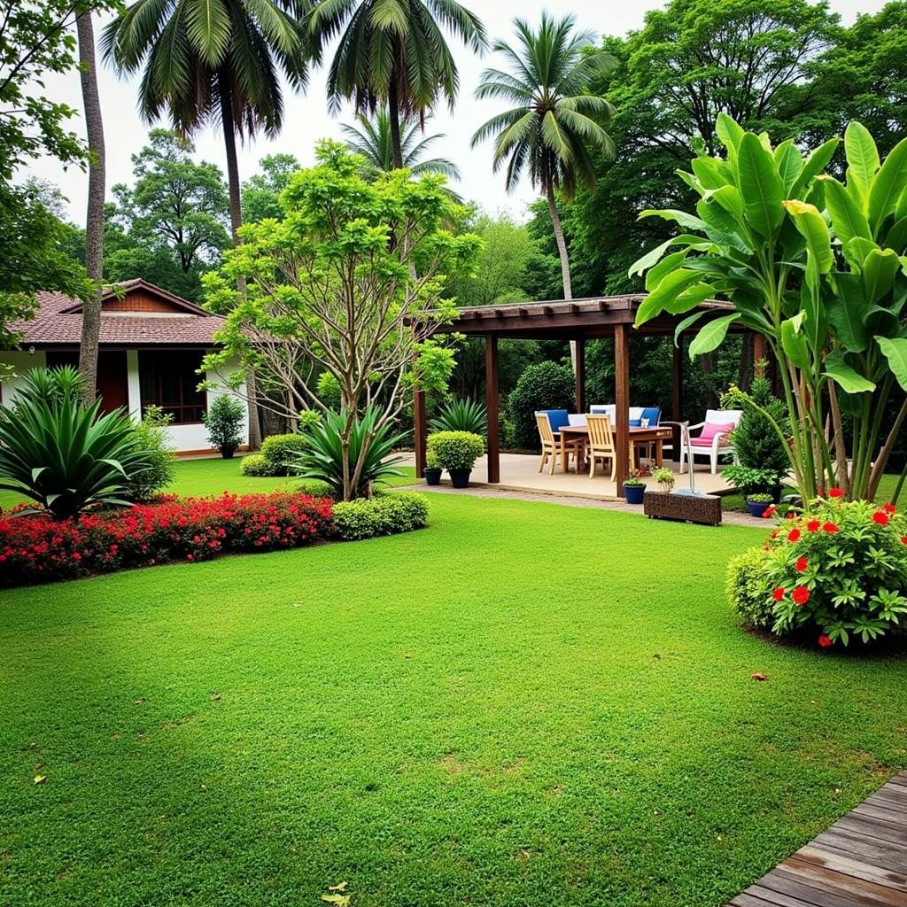 Peaceful Garden at Garden City Homestay Vung Tau