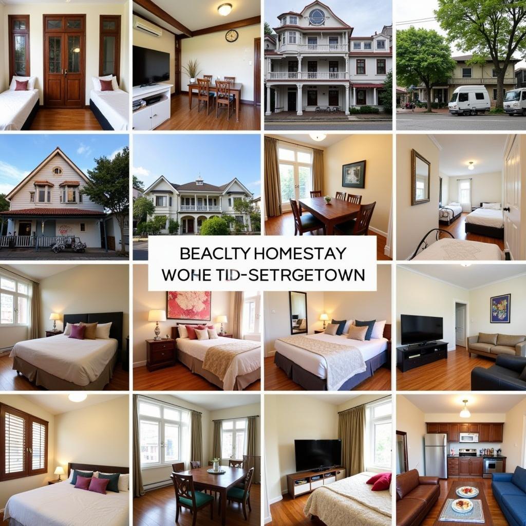 Various homestay options available in Georgetown