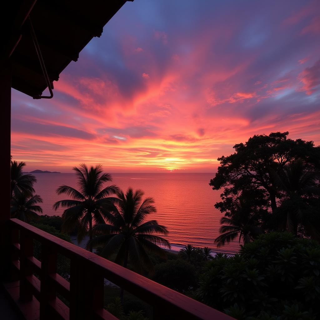 Gili Trawangan Sunset View from Homestay