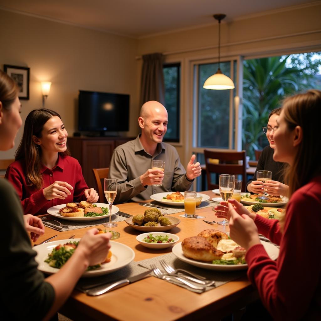 Gold Coast Homestay Host Family Dinner