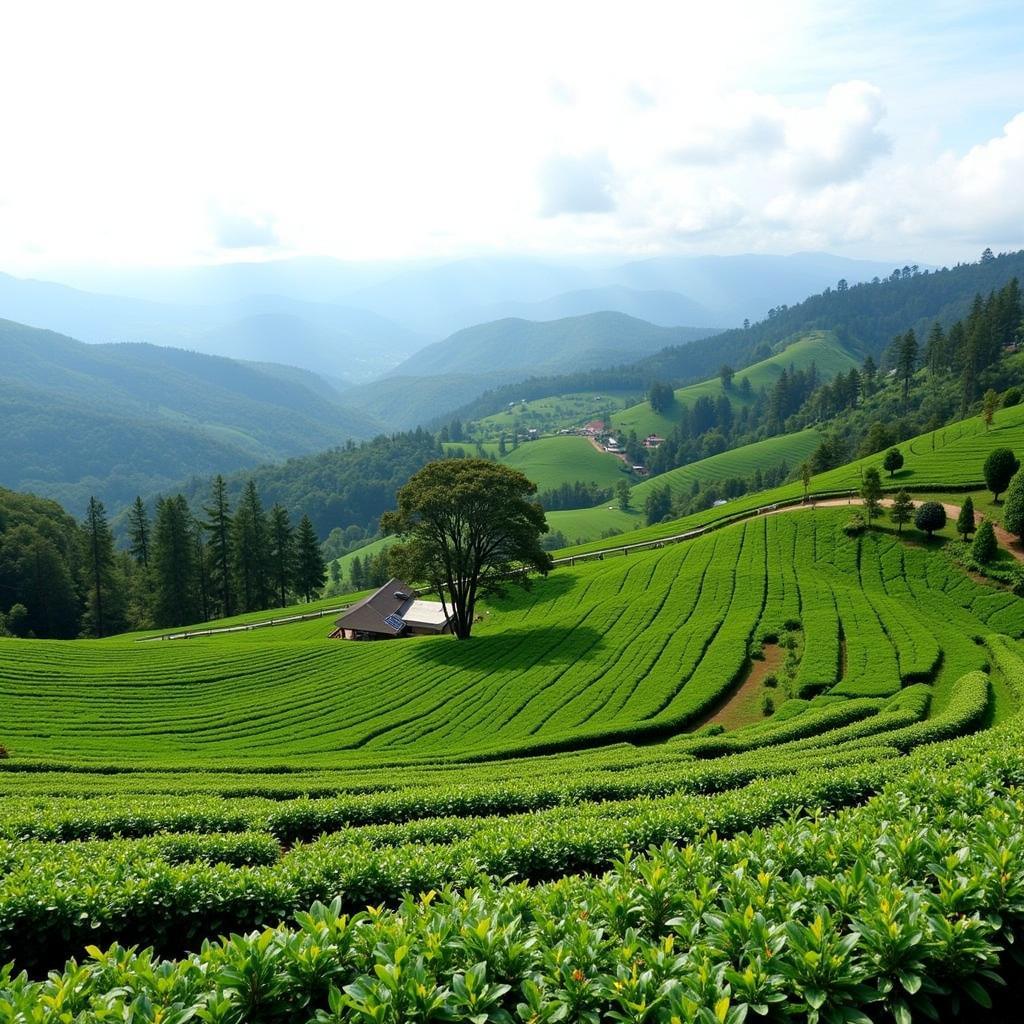 Scenic view from Greenview Homestay in Coonoor