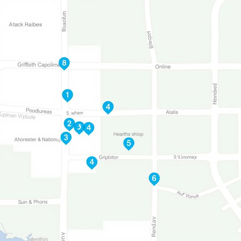 Griffith University Nathan Homestay Map Locations