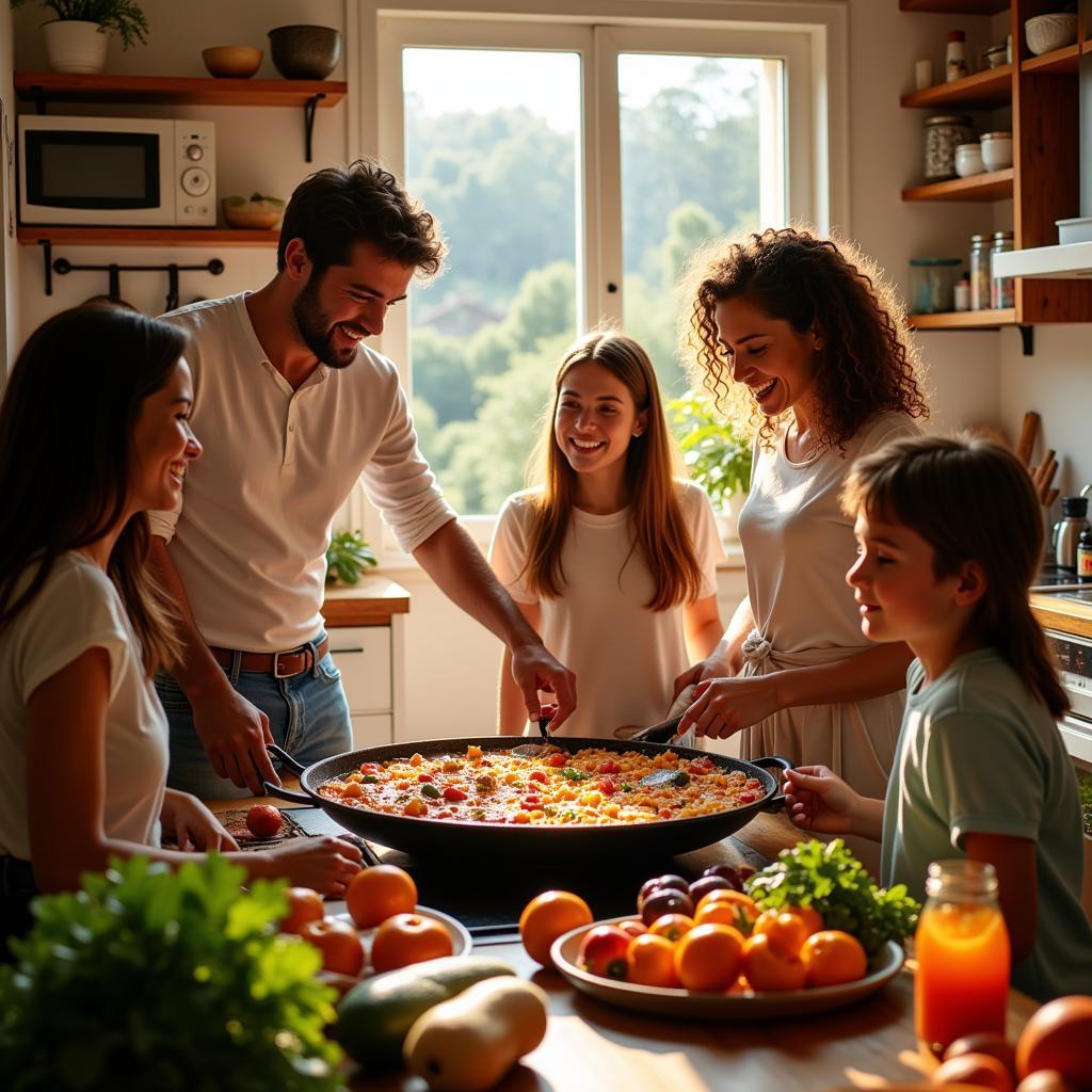 Gusti Kaler Homestay: Preparing Paella with a Spanish Family