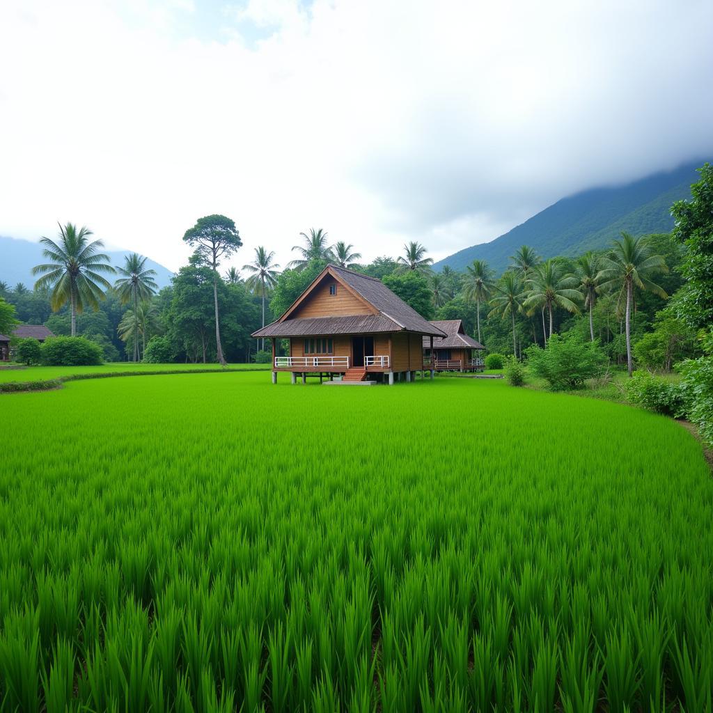 Hampi Homestay with Rice Paddy Views