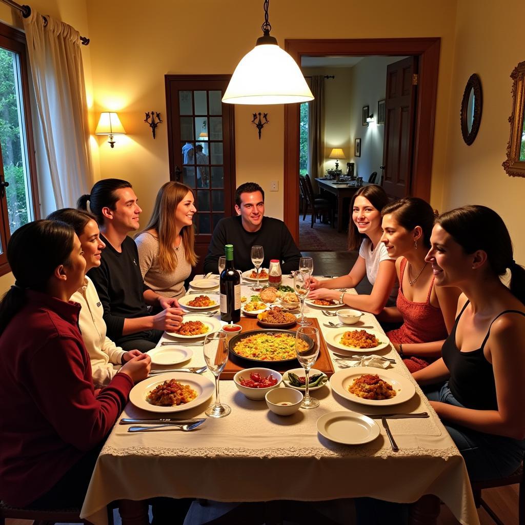 Authentic Spanish Family Dinner Experience with a Hanna Harris Homestay in Valencia