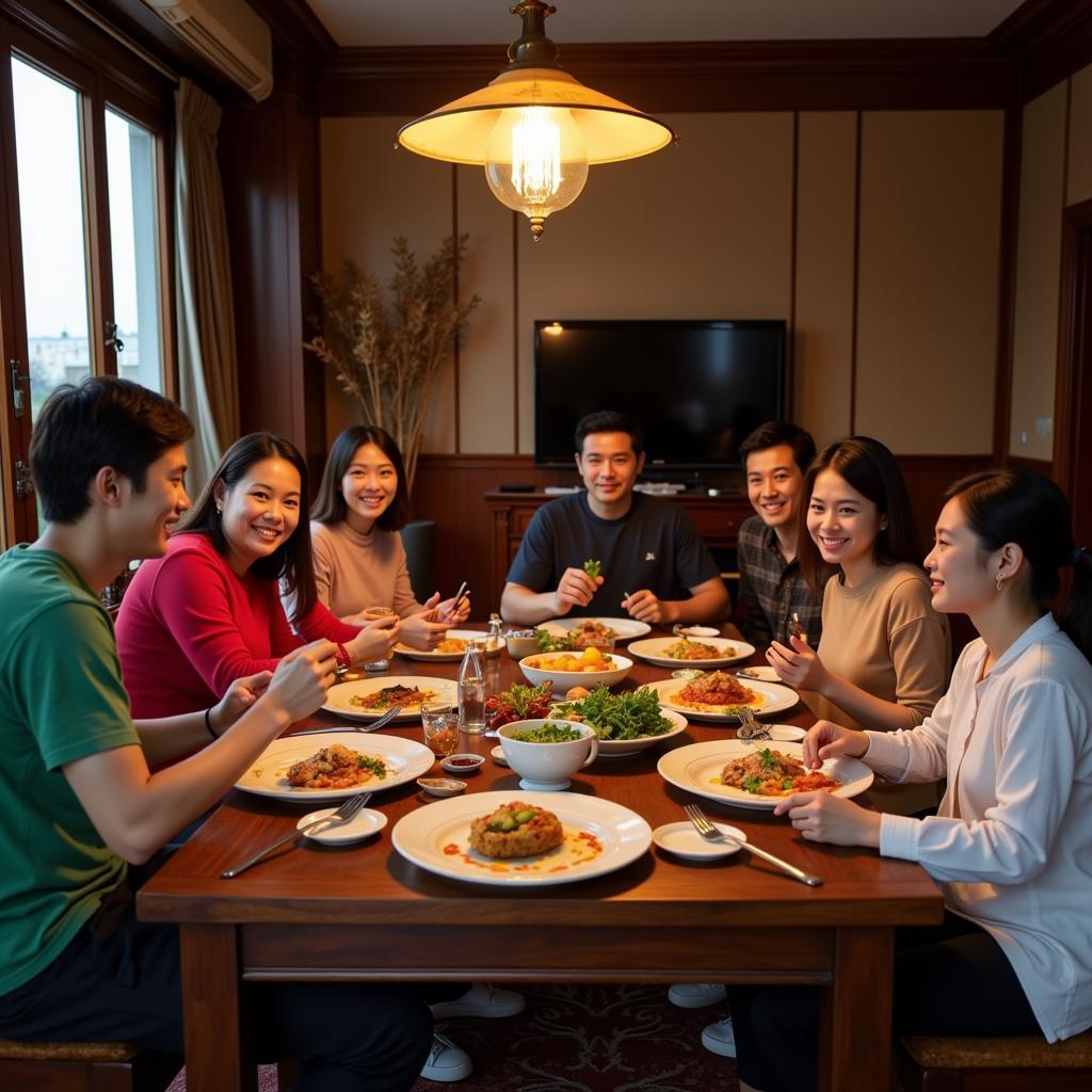 Hanoi Homestay Family Meal