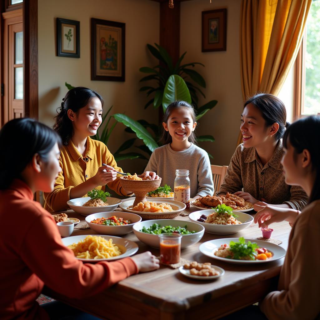 Authentic Family Meal in a Haveri Homestay