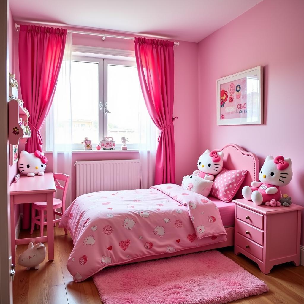 Hello Kitty Themed Bedroom in Ipoh Homestay