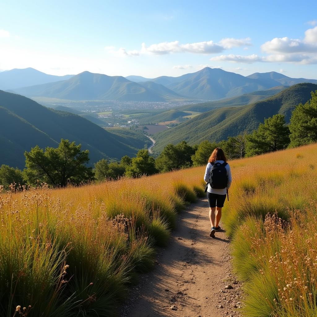 Hiking in the Spanish Countryside during a Homestay Adventure