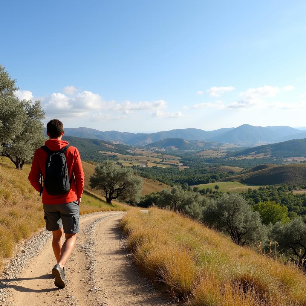 Hiking in the Spanish Countryside near Matang