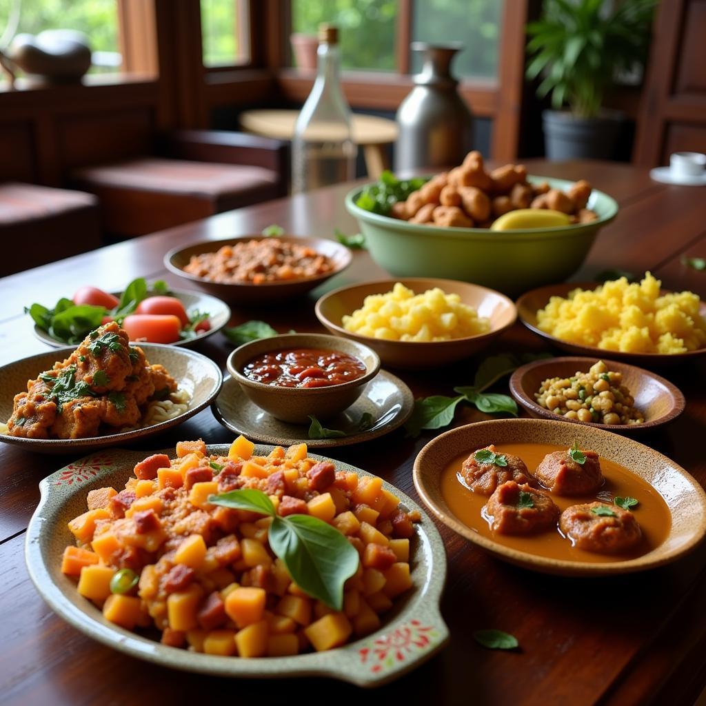 Authentic Kerala Cuisine at Himadri Homestay Wayanad