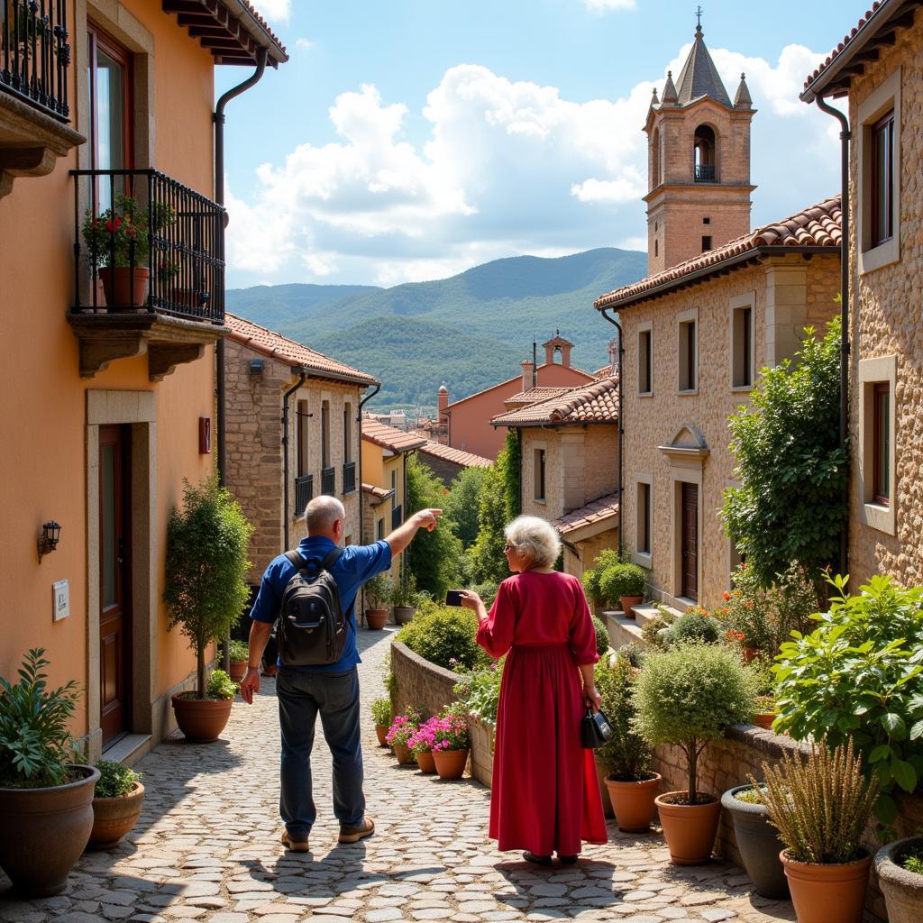 Exploring a Historic Spanish Village