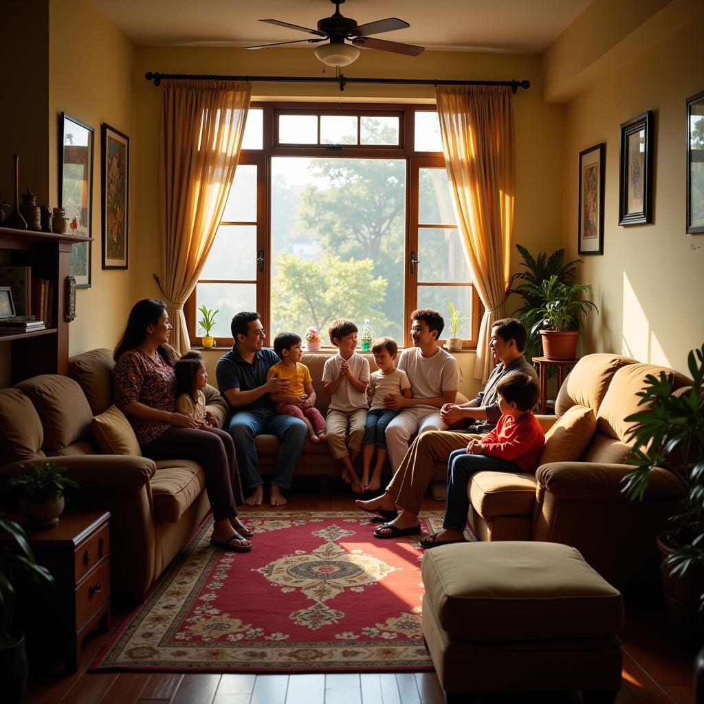 Comfortable living room in Homestay A.H.Y Melaka