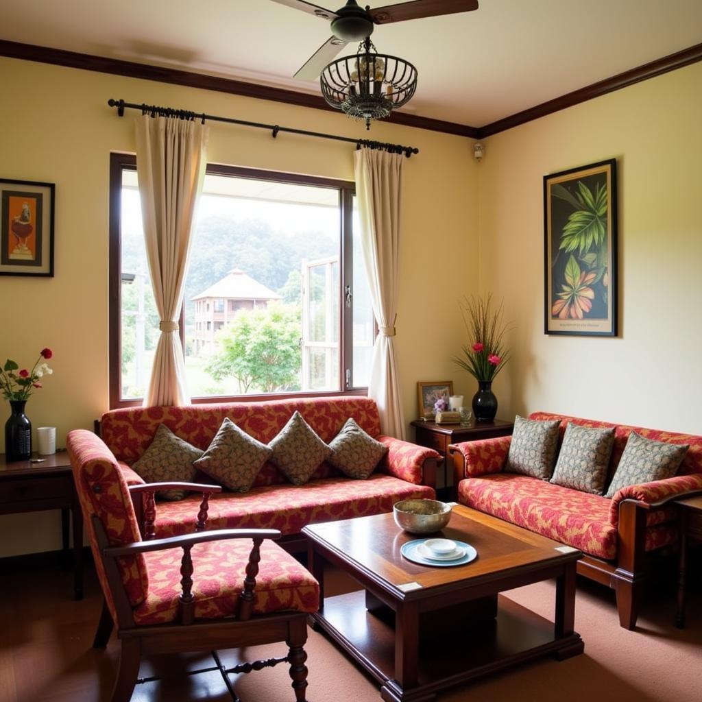 Cozy living room in a budget homestay in Bandar Hilir Melaka