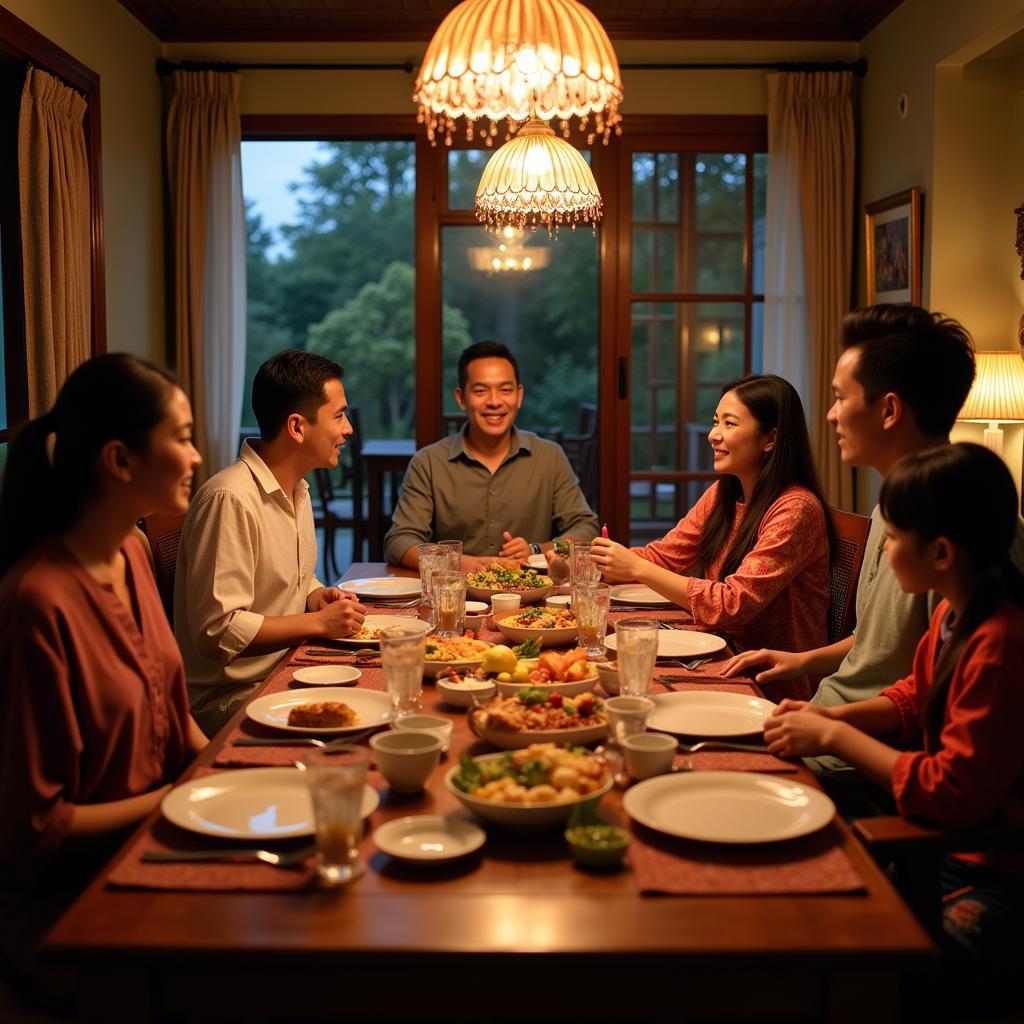 Family Dinner at a Bangsar Homestay