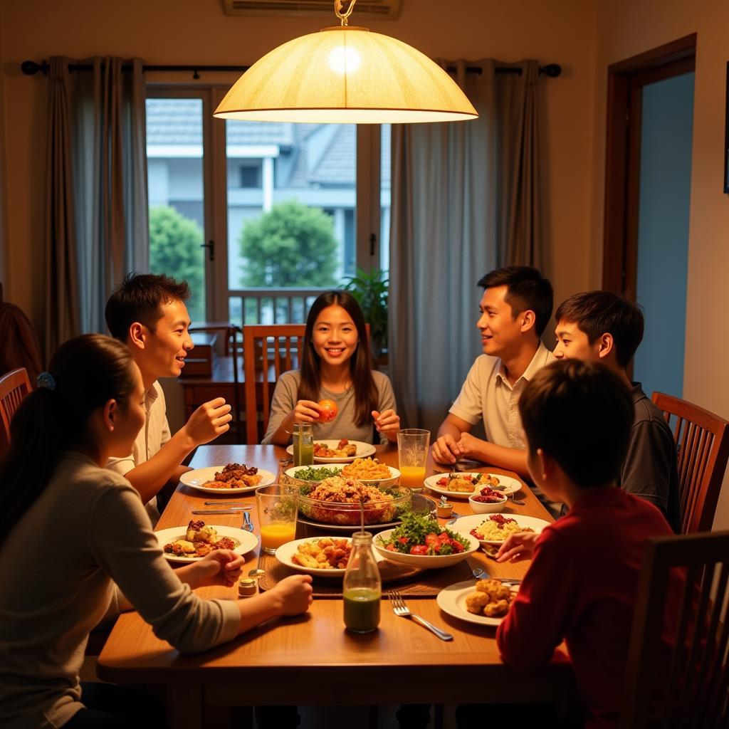 Homestay Cheras Kuala Lumpur Family Dinner