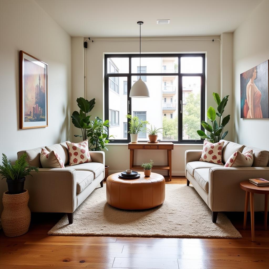 Cozy Living Room in a Downtown LA Homestay