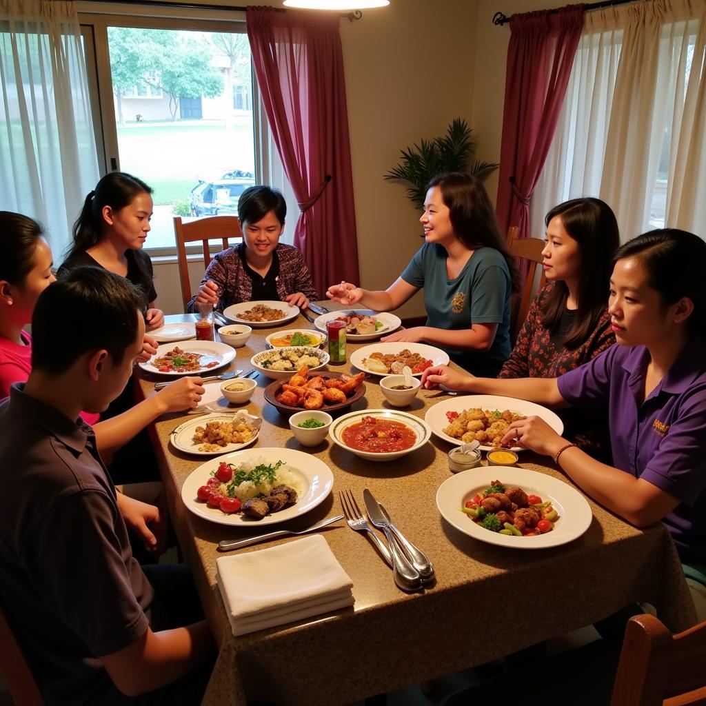 Homestay Family Dinner