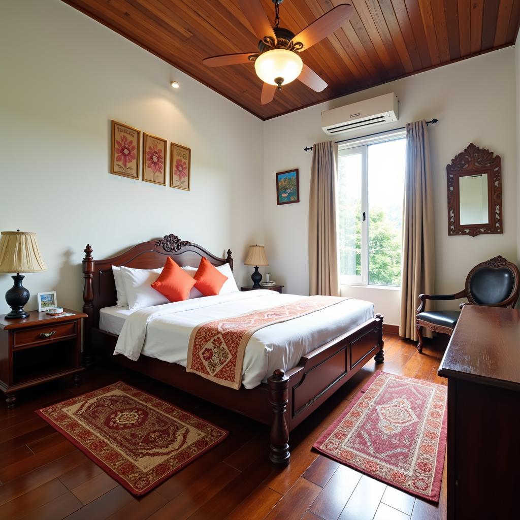 A comfortable and welcoming room in a Bukit Sekilau homestay