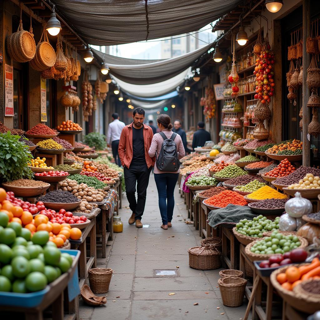 Exploring the Local Market Near Masjid Slim River with Homestay Host