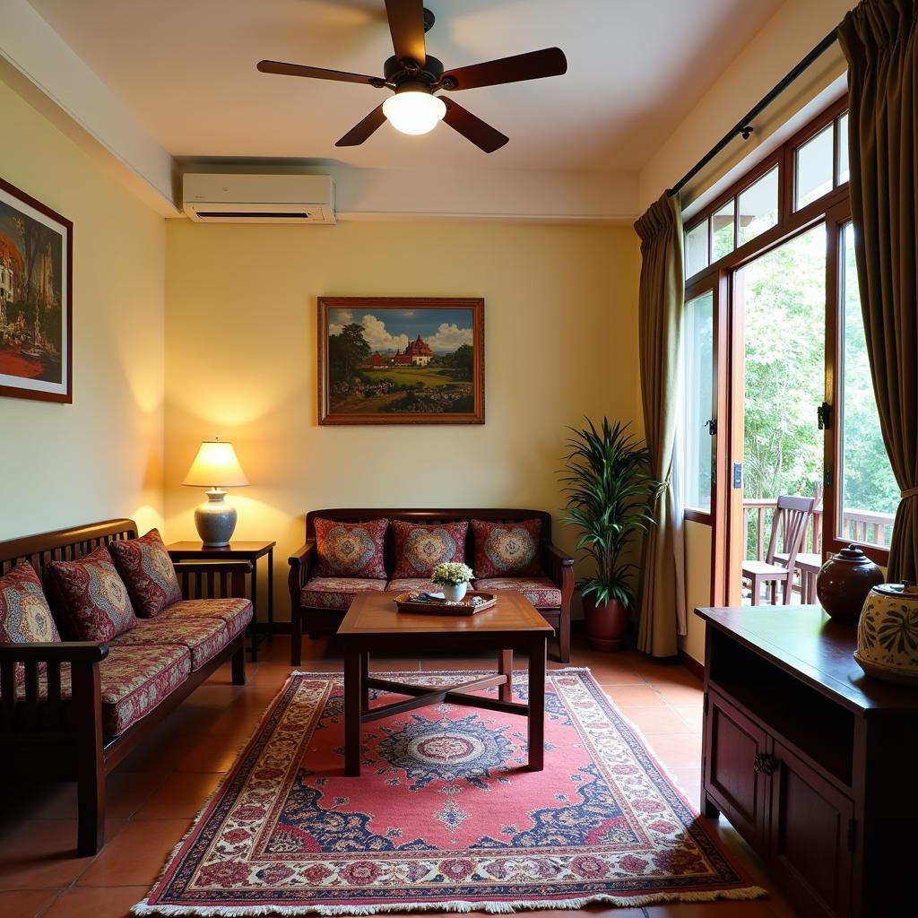 Cozy and comfortable living room in a Melaka homestay