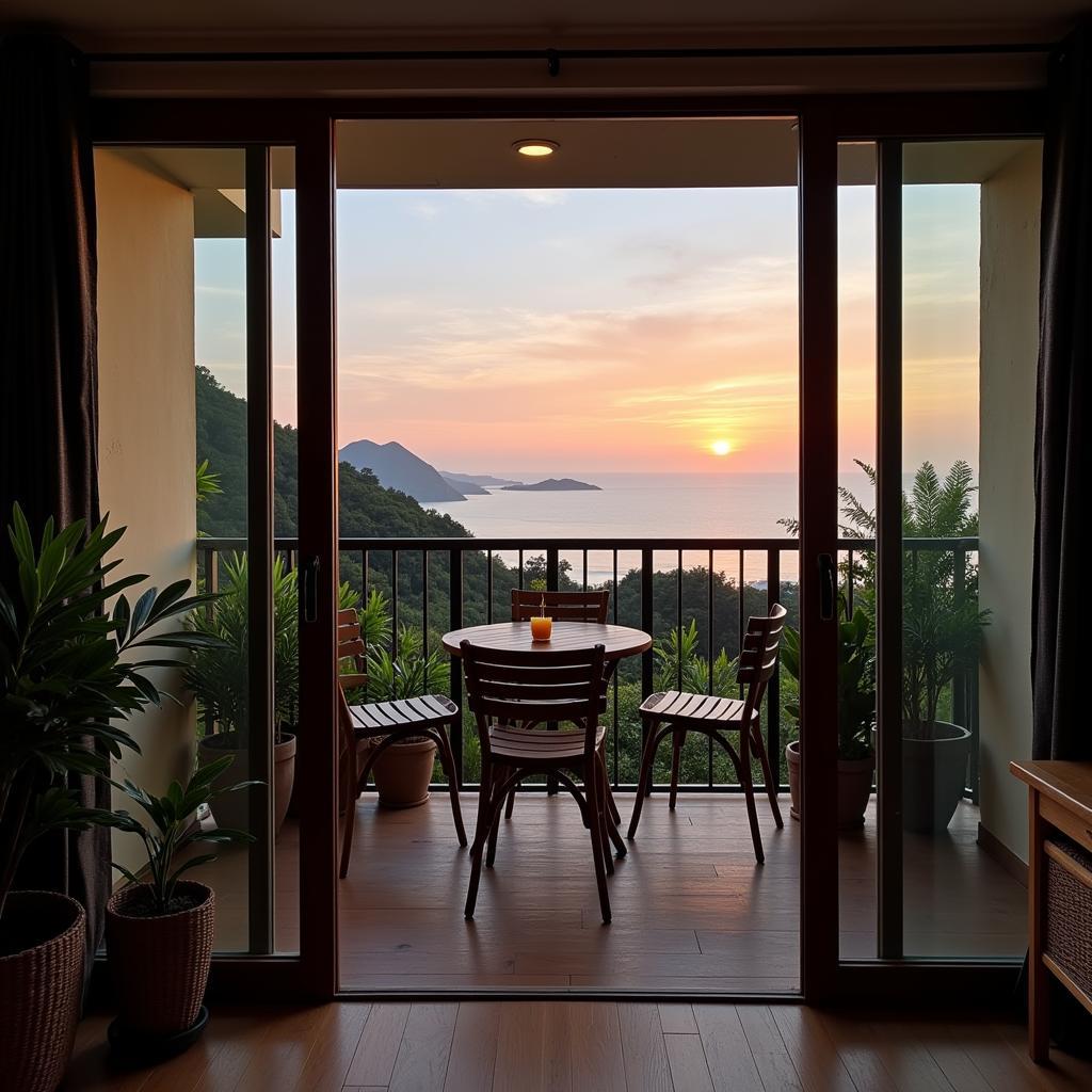 Homestay near Back Beach Vung Tau with ocean view and comfortable balcony