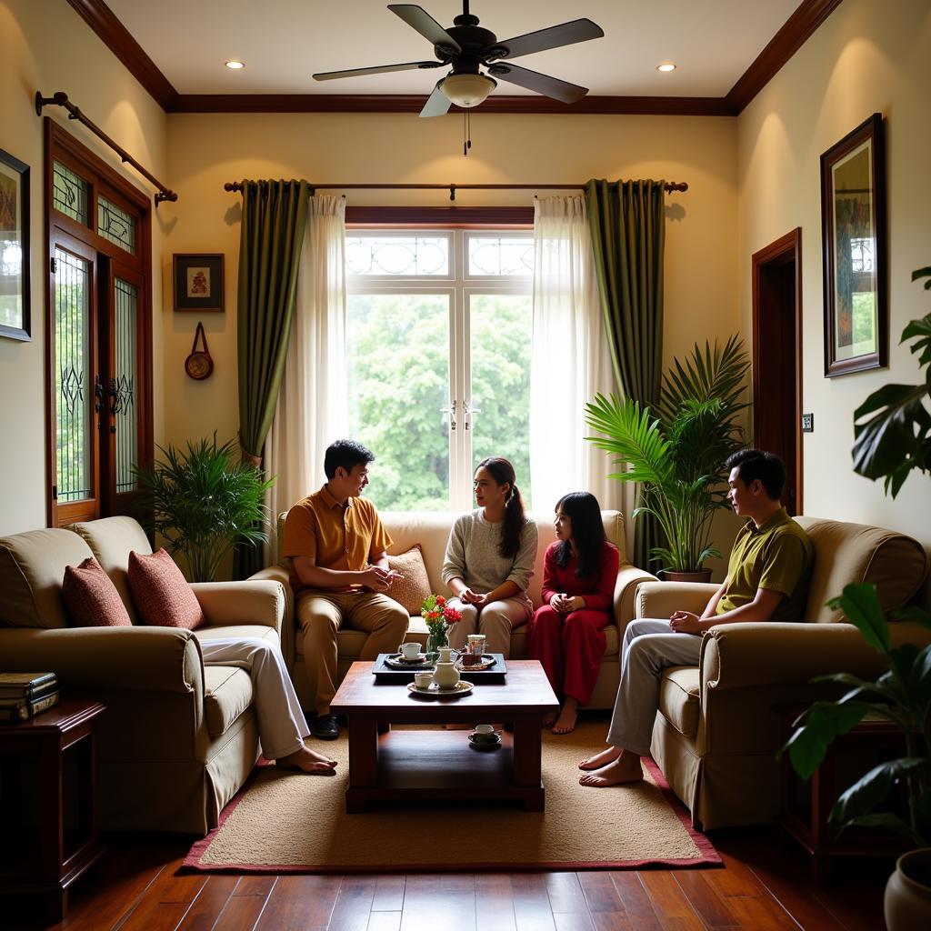 Comfortable living room in a homestay near Hospital Temerloh