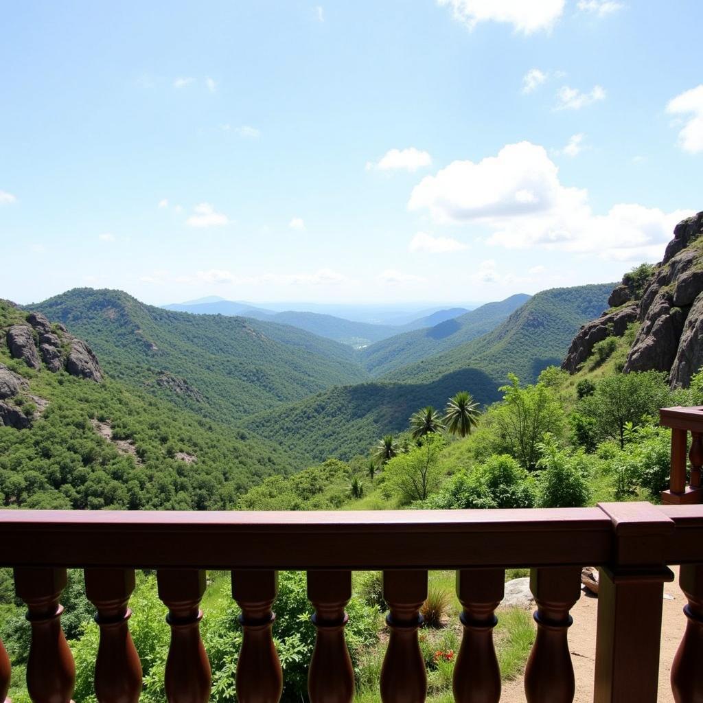 Scenic view from a homestay near Ramanagara