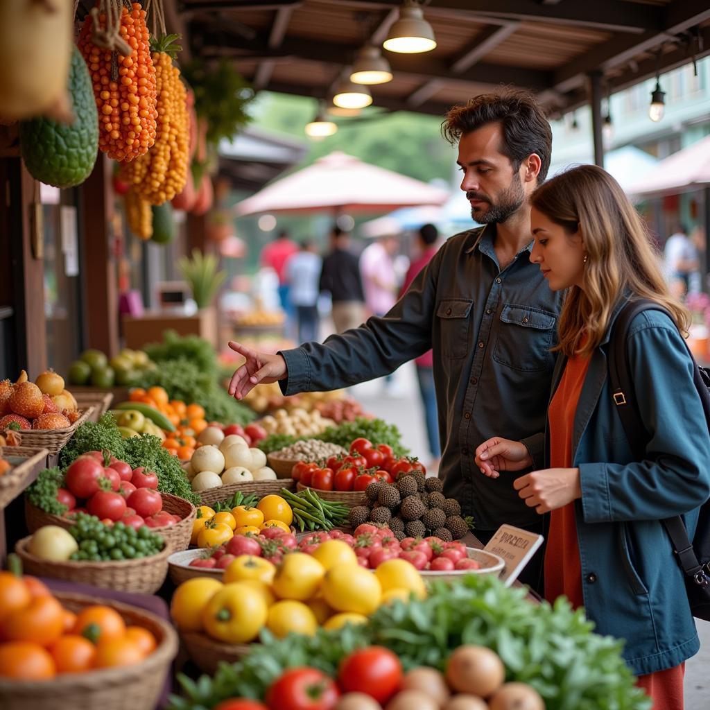 Exploring a Local Market with a Newark Homestay Host