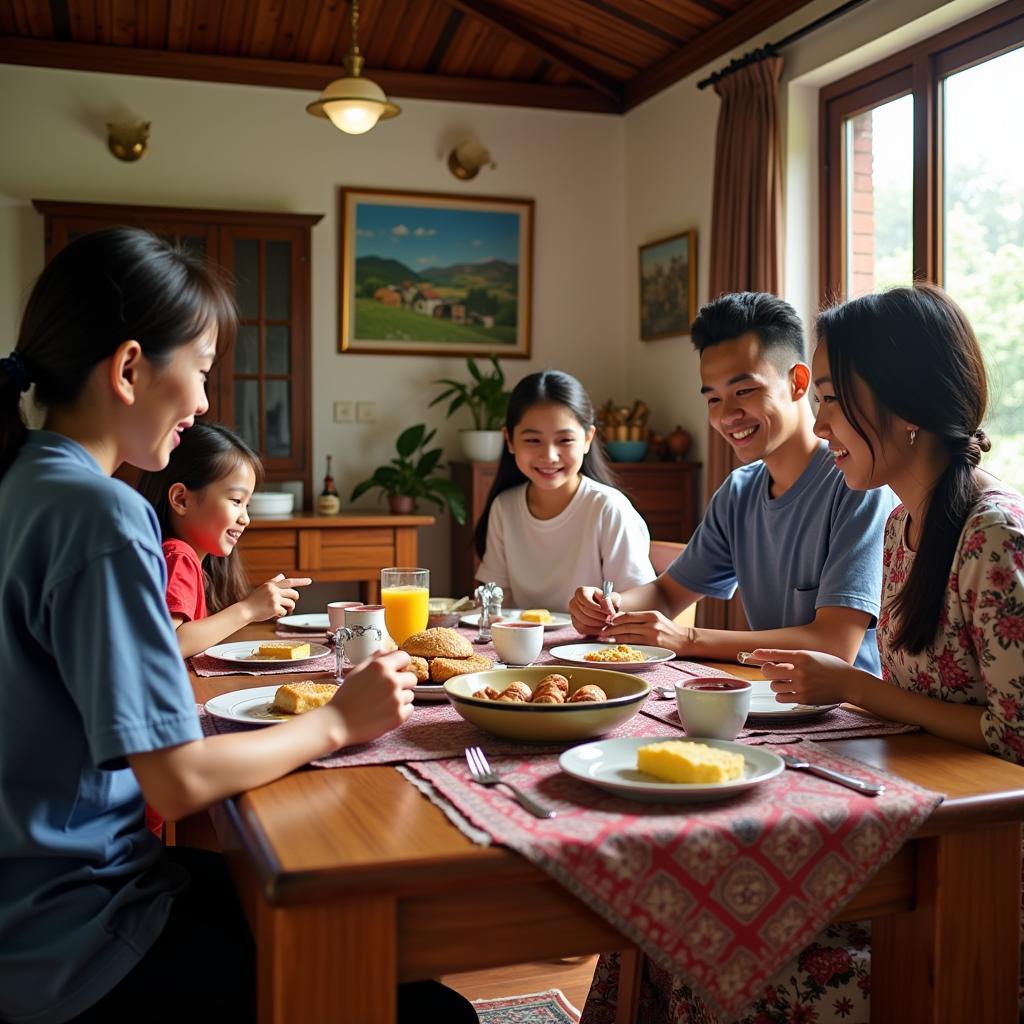 Sabah Homestay Family Breakfast